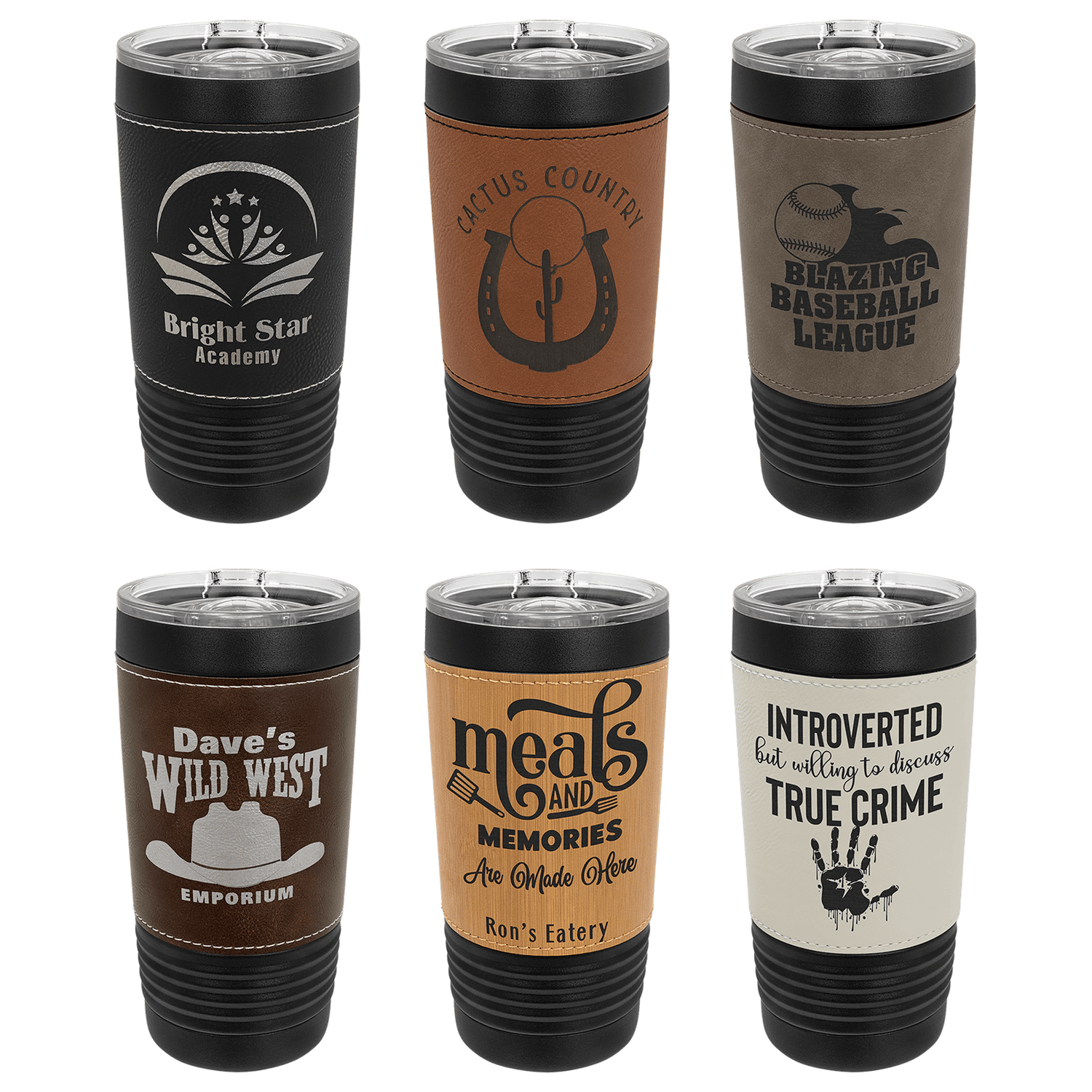 20oz. Leatherettes Darks Tumbler-MO