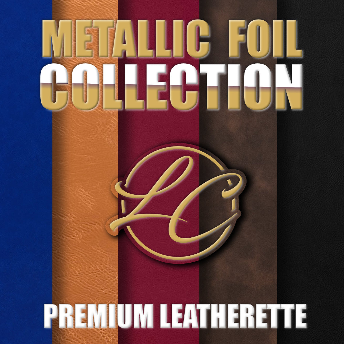 Metallic Foil Leatherette Patch Collection with Design Engine