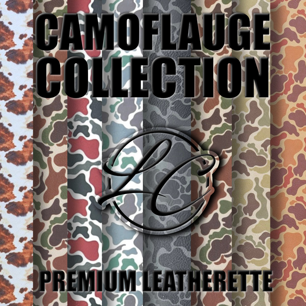 Camoflauge Patch Leatherettes Collection With Designer