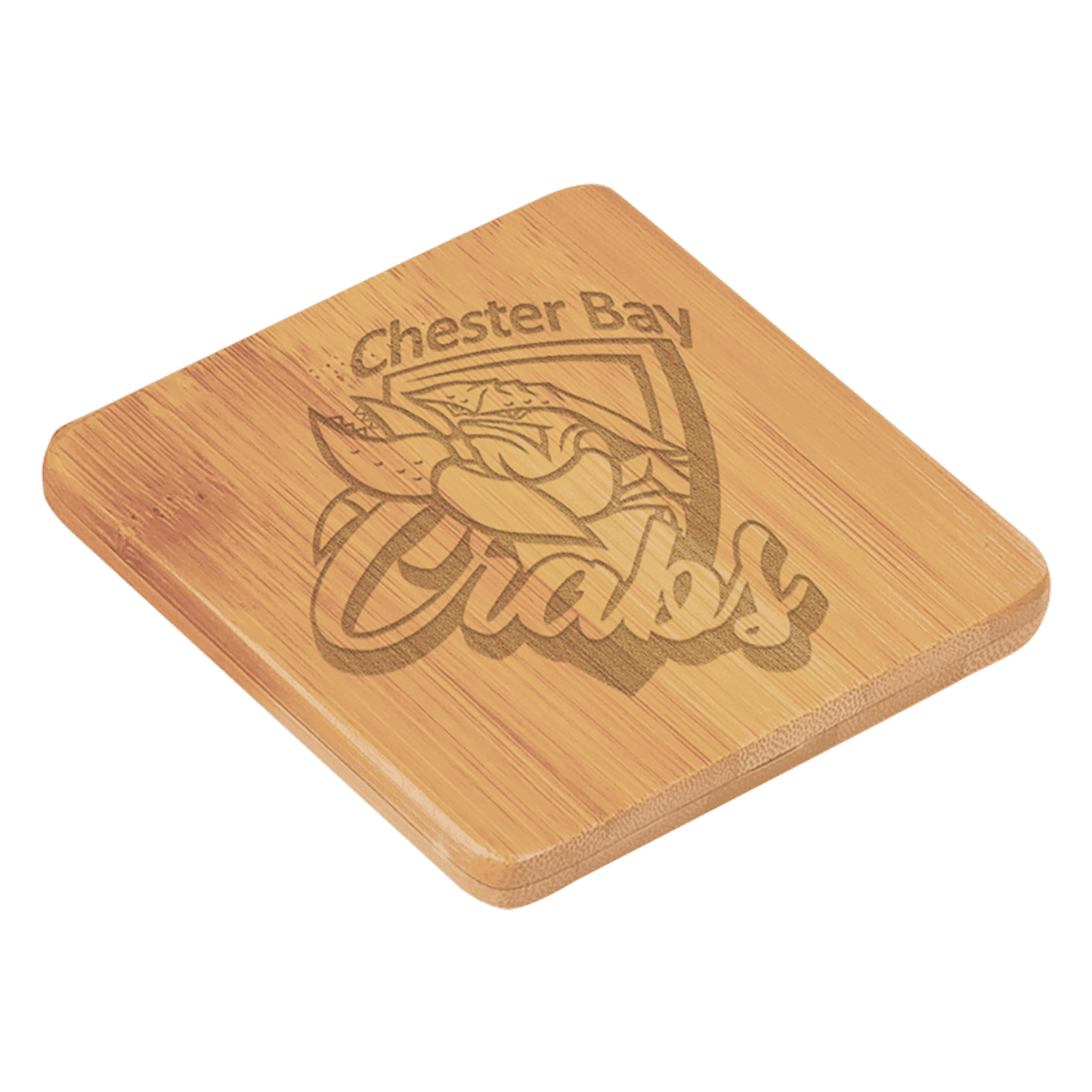 3 1/2" x 3 1/2" Square Bamboo Coaster