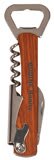 5 1/4" Wooden Bottle Opener & Wine Corkscrew