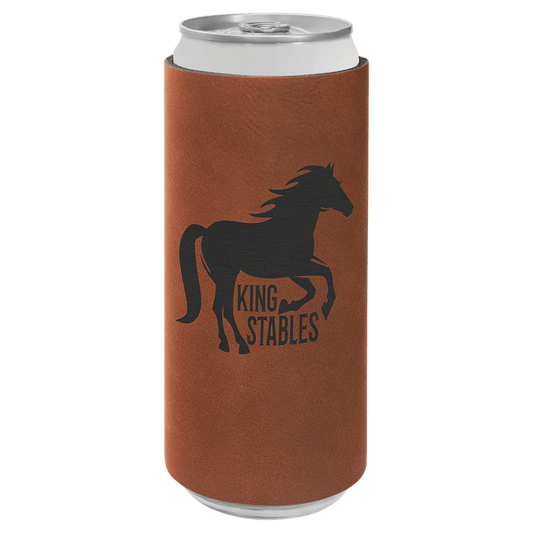 Rawhide Laserable Leatherette Slim Beverage Holder