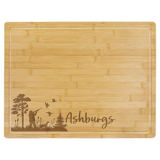 19 3/4" x 15" Bamboo Cutting Board with Drip Ring