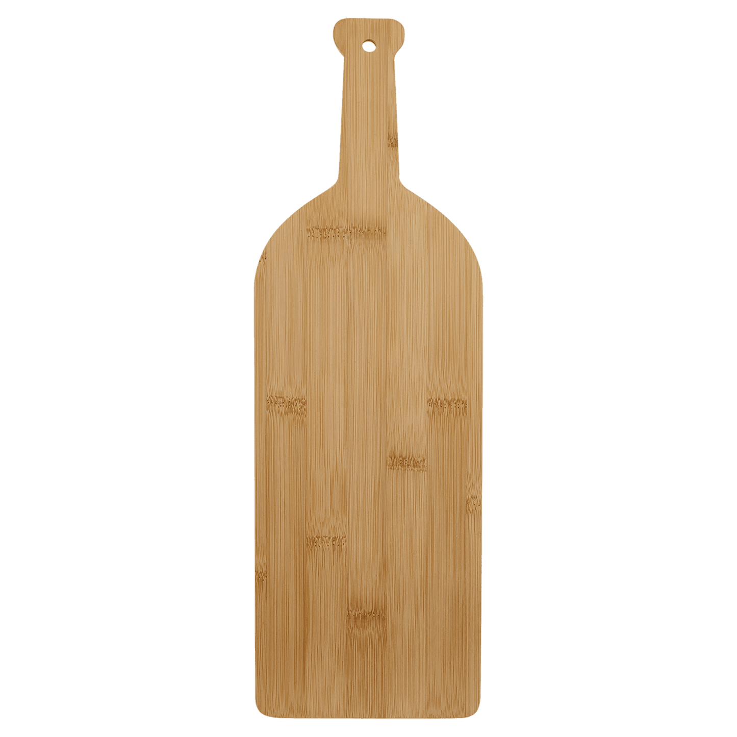 17" x 5 1/4" Bamboo Wine Bottle Cutting Board-MO