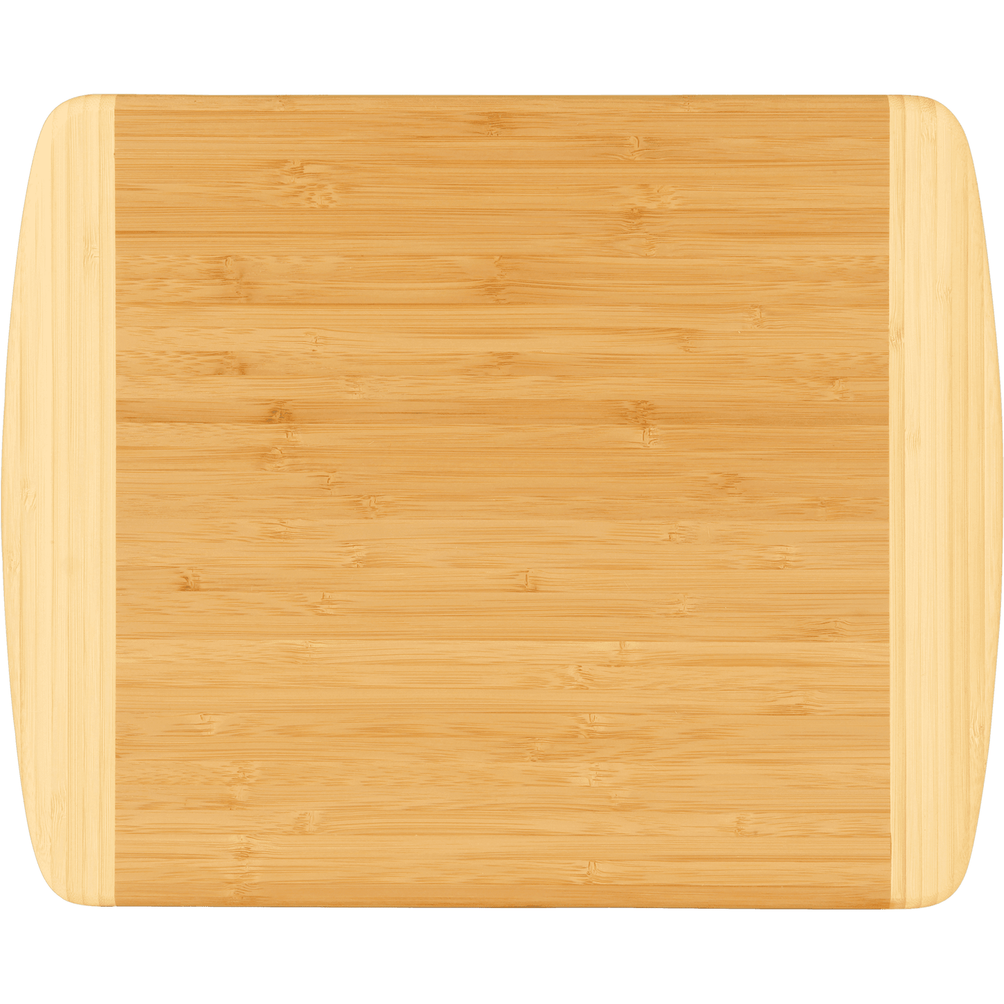 13 1/2" x 11 1/2" Bamboo 2-Tone Cutting Board-MO