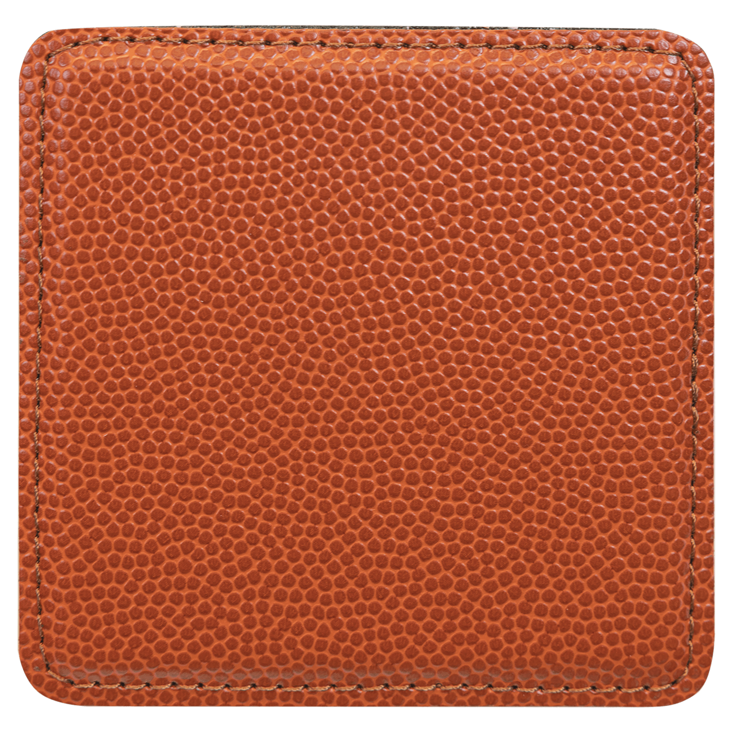 4" x 4" Basketball Square Laserable Leatherette 6-Coaster Set-MO