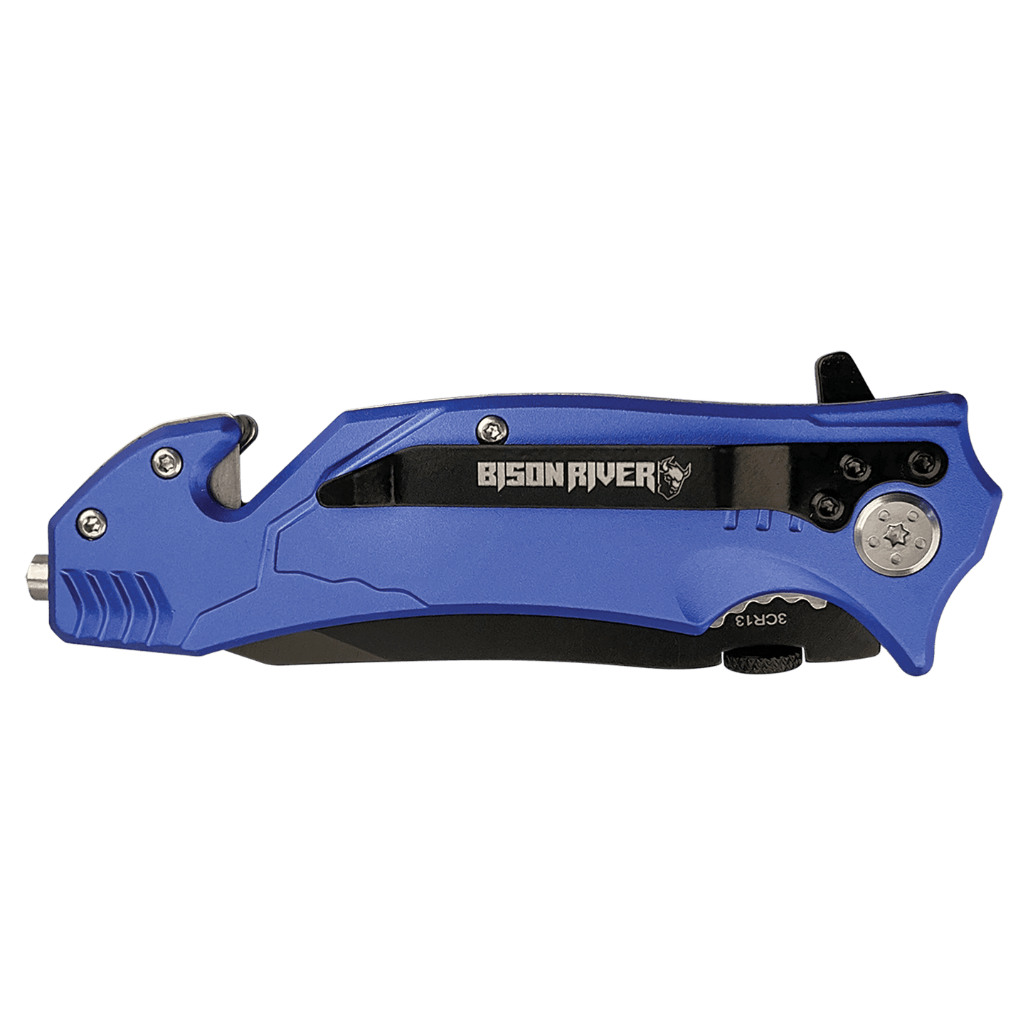 4 1/2" Blue Rescue Knife-MO