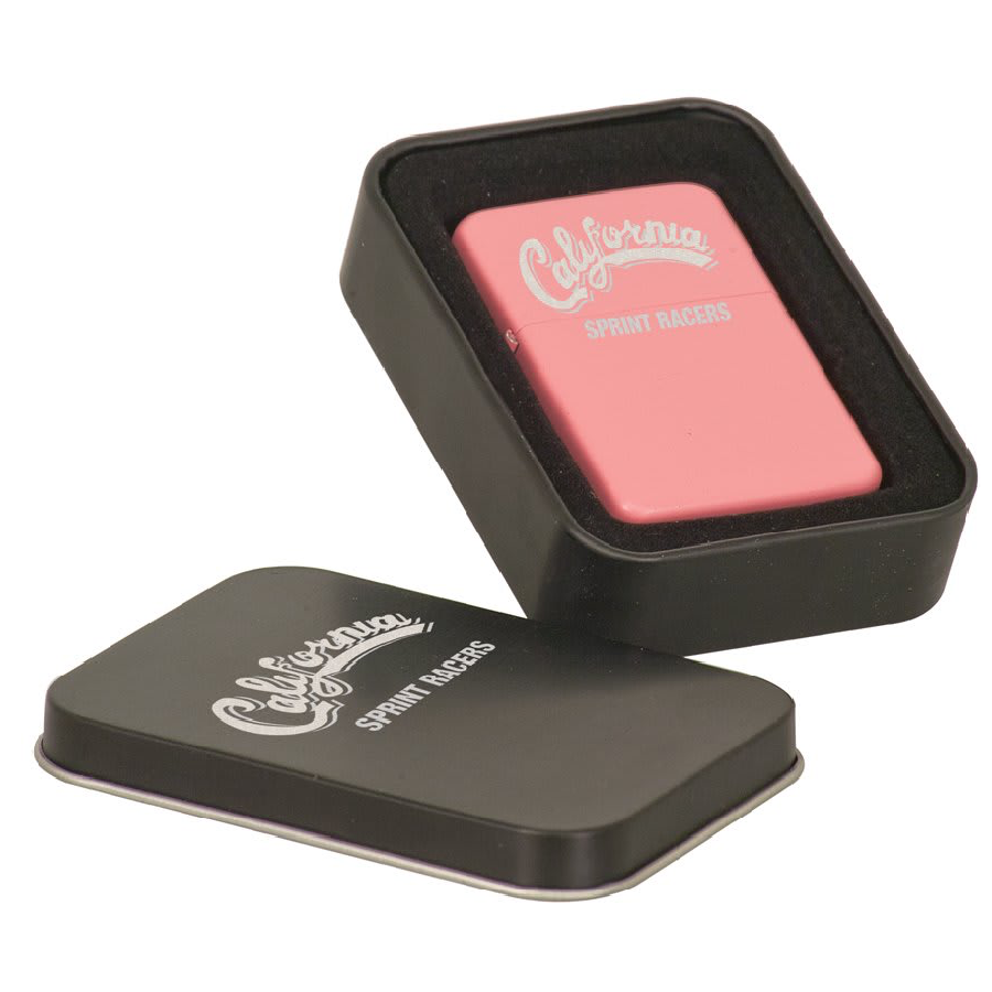 Matte Pink Lighter in Black Tin-MO