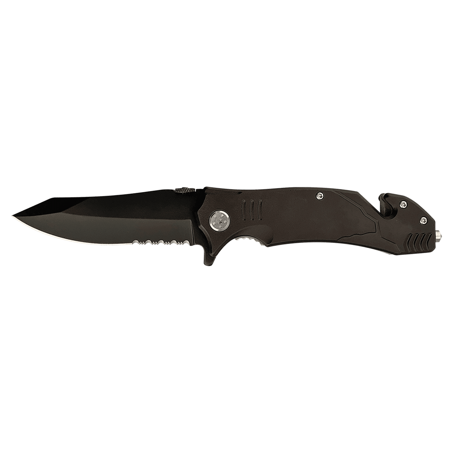 4 1/2" Black Rescue Knife-MO