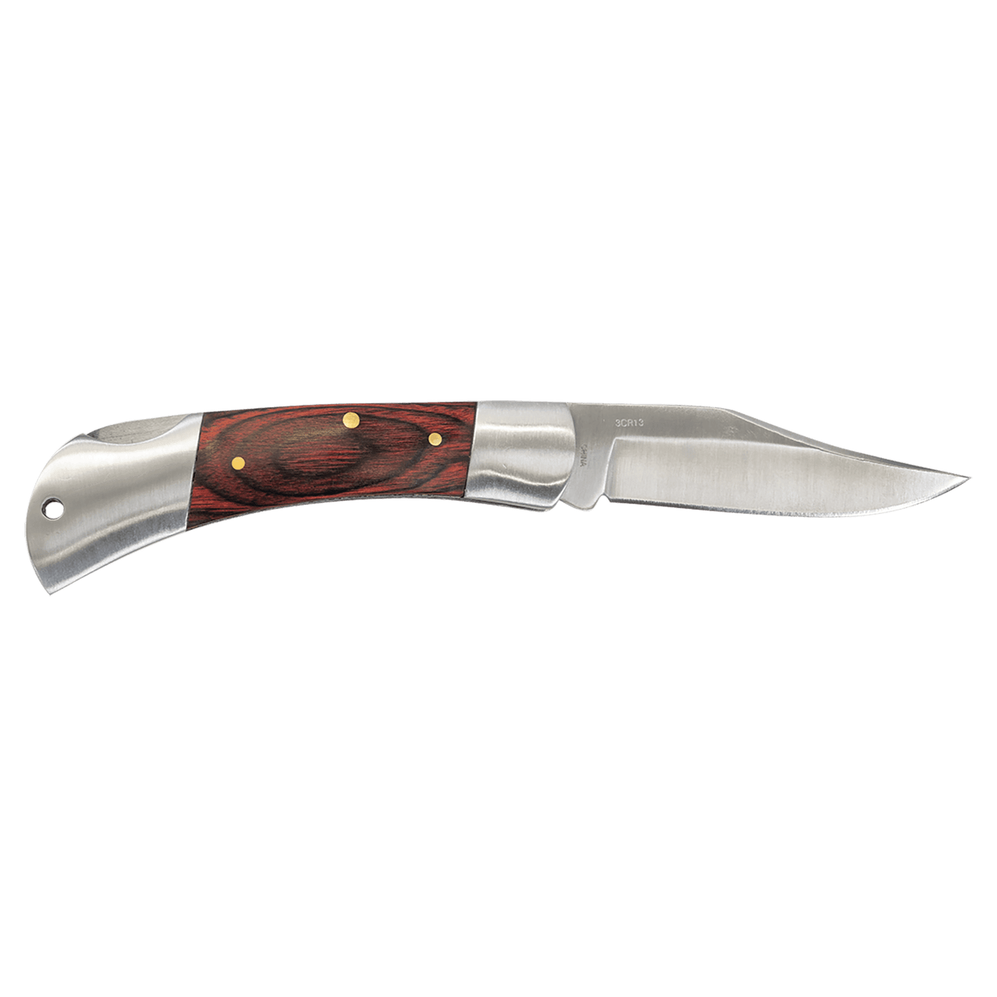 3 1/2" Wood Folding Knife-MO