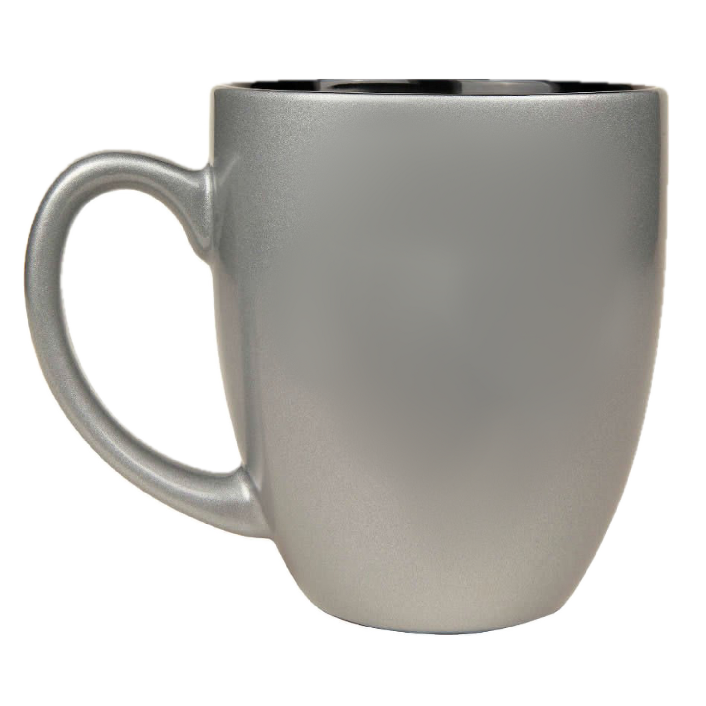 16 oz. Silver Ceramic Bistro LazerMug-MO