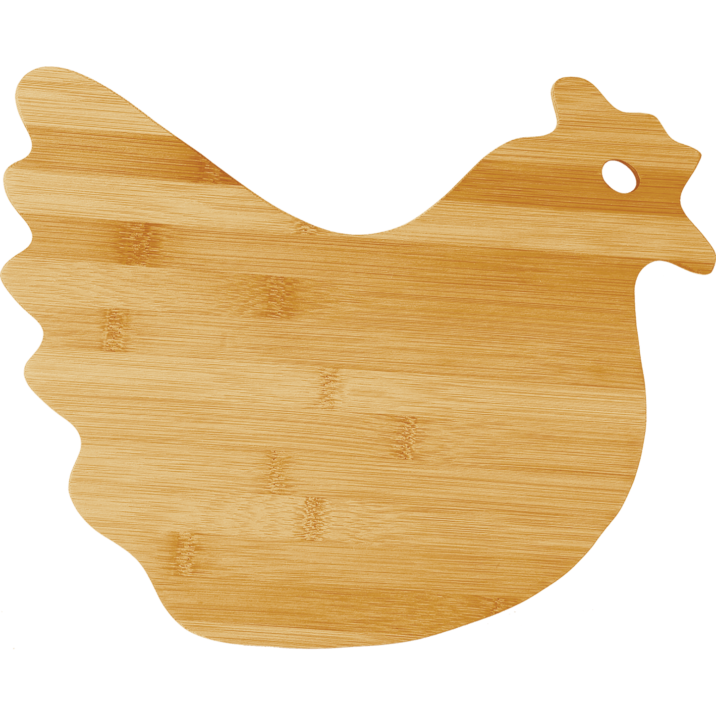 13 1/2" x 10 7/8" Bamboo Hen Shaped Cutting Board-MO