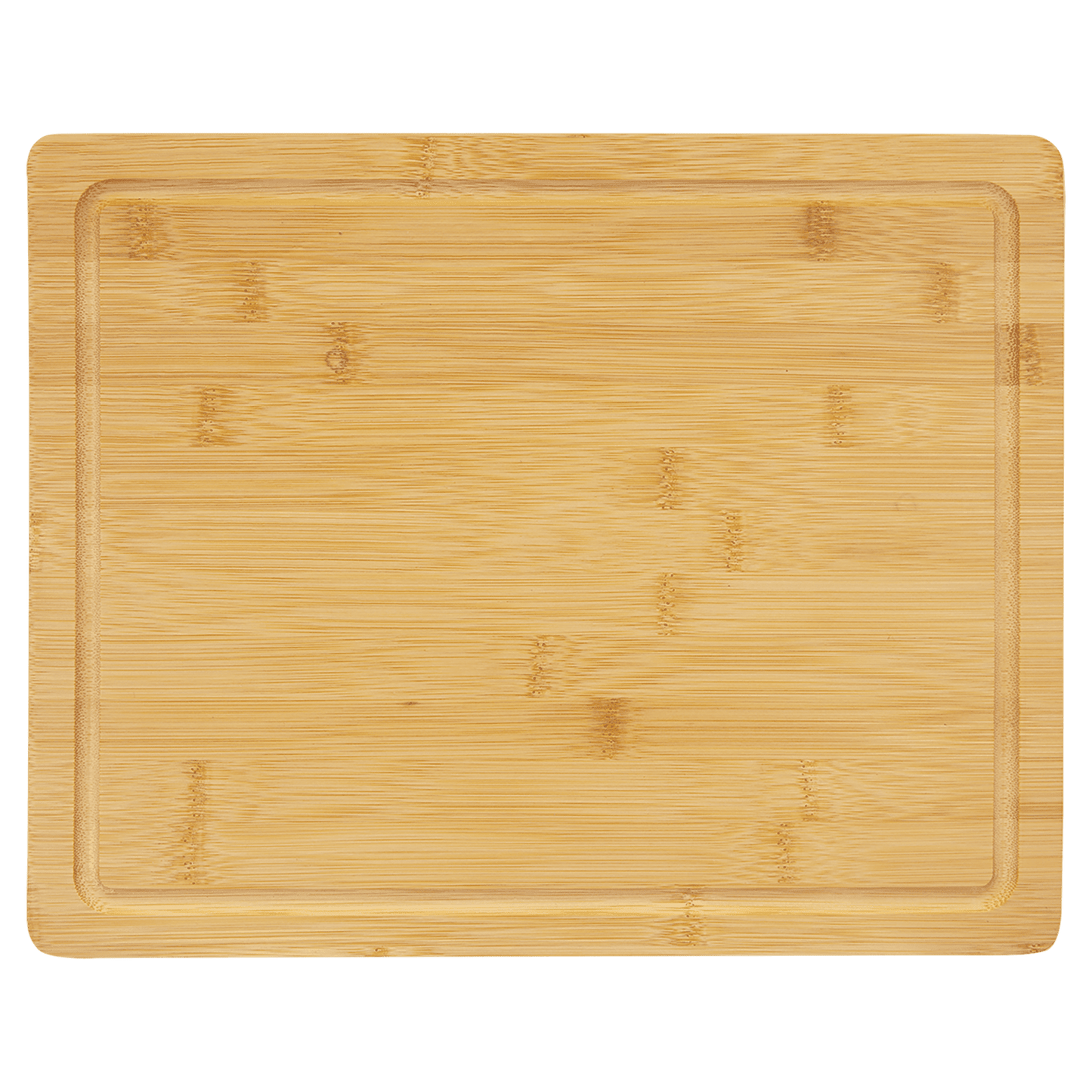 13 3/4" x 11" Bamboo Cutting Board with Drip Ring-MO