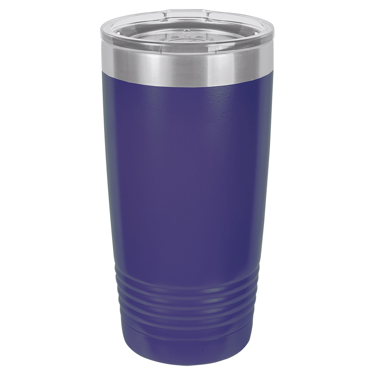 Polar Camel 20 oz. Purple Vacuum Insulated Ringneck Tumbler with Clear Lid-MO