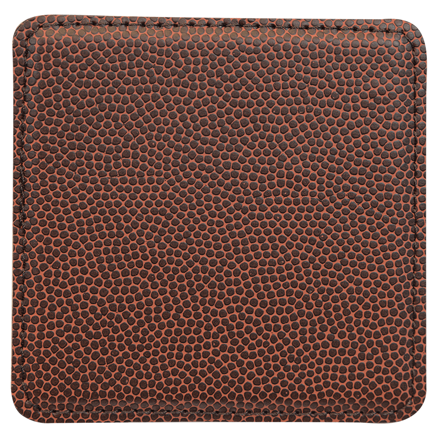 4" x 4" Football Square Laserable Leatherette 6-Coaster Set-MO