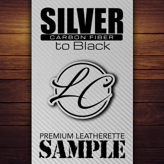 Silver Carbon Fiber to Black Premium Leatherette Patch Creator