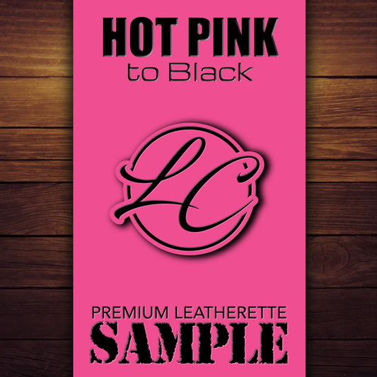 Hot Pink to Black Durra-Bull Premium Leatherette Patch Machine