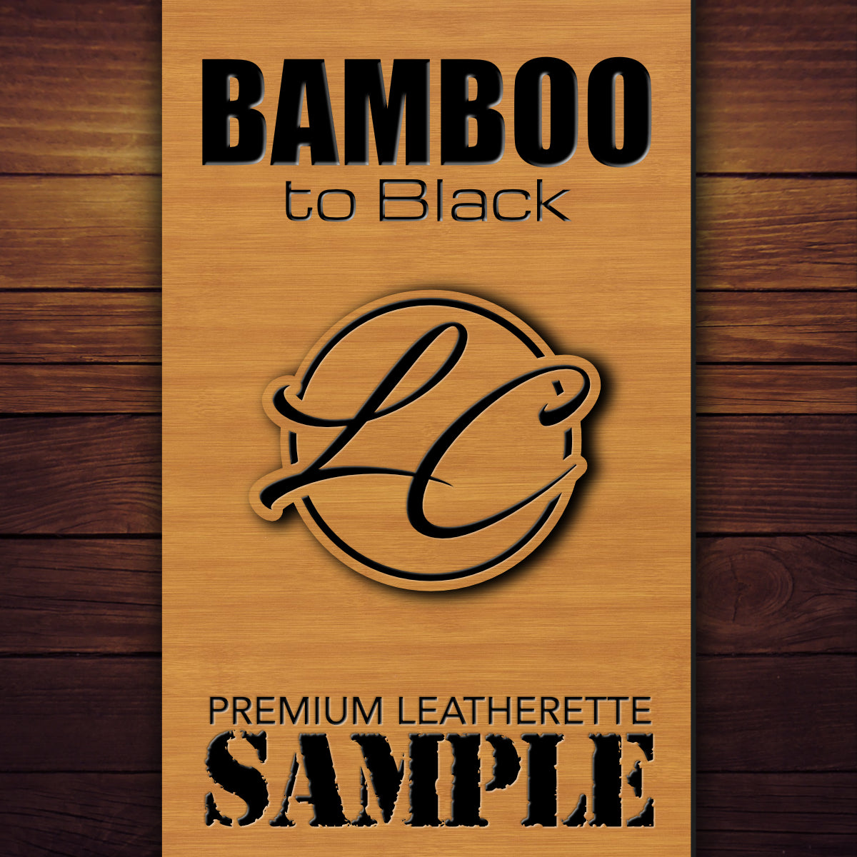 Bamboo to Black Premium Leatherette Patch You Create Here