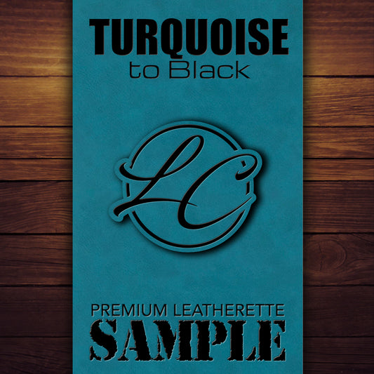 Turquoise to Black Durra-Bull Premium Leatherette Patch Designer