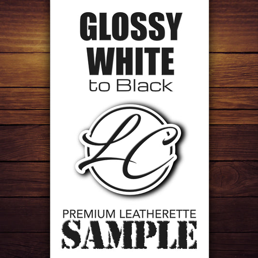 Glossy White to Black Leatherette Patch Creation Station