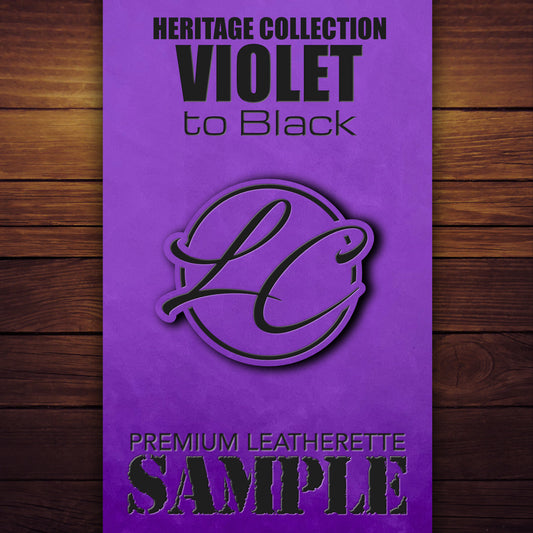 Violet to Black Premium Leatherette Patch Creator by Laser Caviar