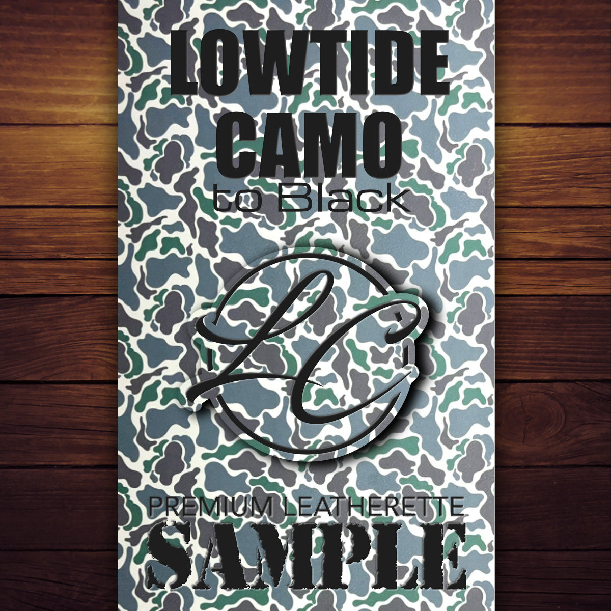 Low Tide Camo Durra-Bull Premium Leatherette Patch with Design Engine