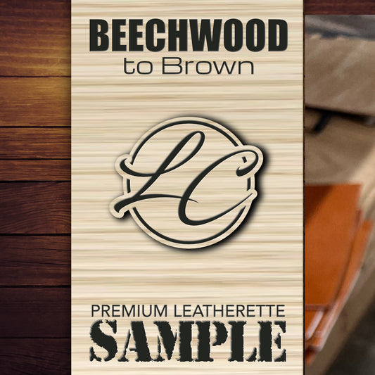 Beechwood to Brown Laserable Acrylic Apparel Patch | Create Yours Here