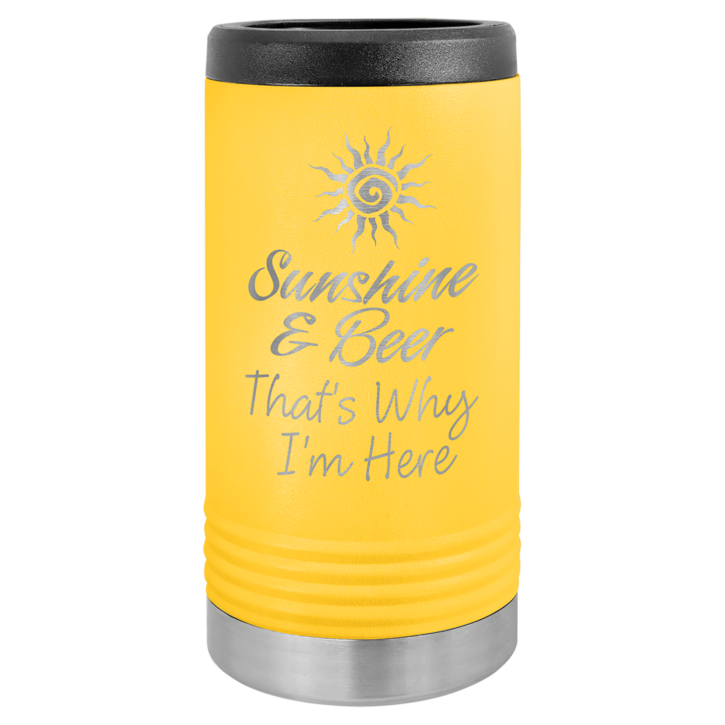 Polar Camel Yellow Slim Beverage Holder