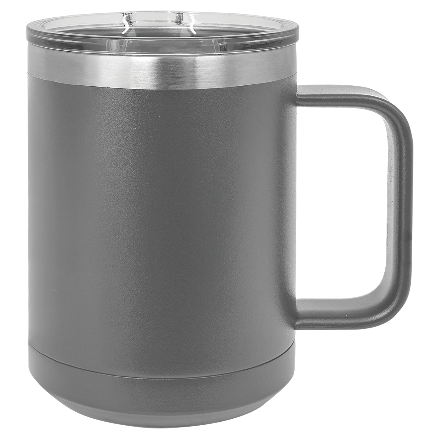 Polar Camel 15 oz. Dark Gray Vacuum Insulated Mug with Slider Lid-MO