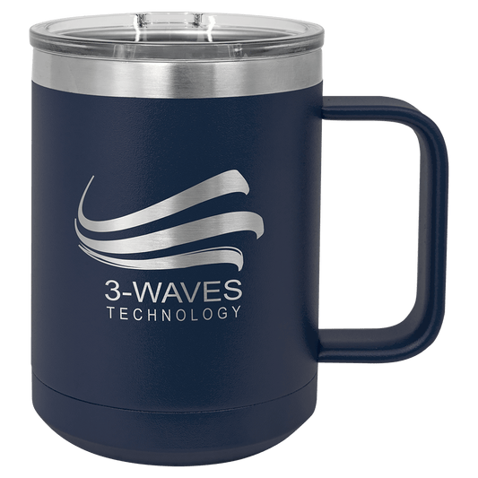 Polar Camel 15 oz. Navy Blue Vacuum Insulated Mug with Slider Lid