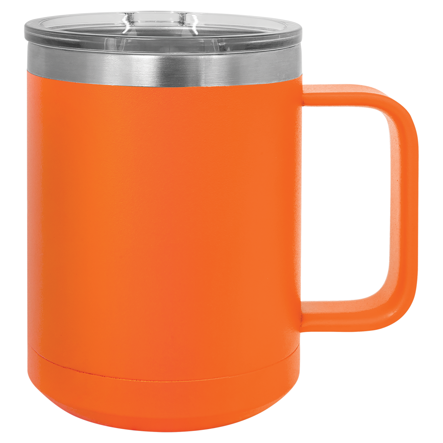 Polar Camel 15 oz. Orange Vacuum Insulated Mug with Slider Lid-MO