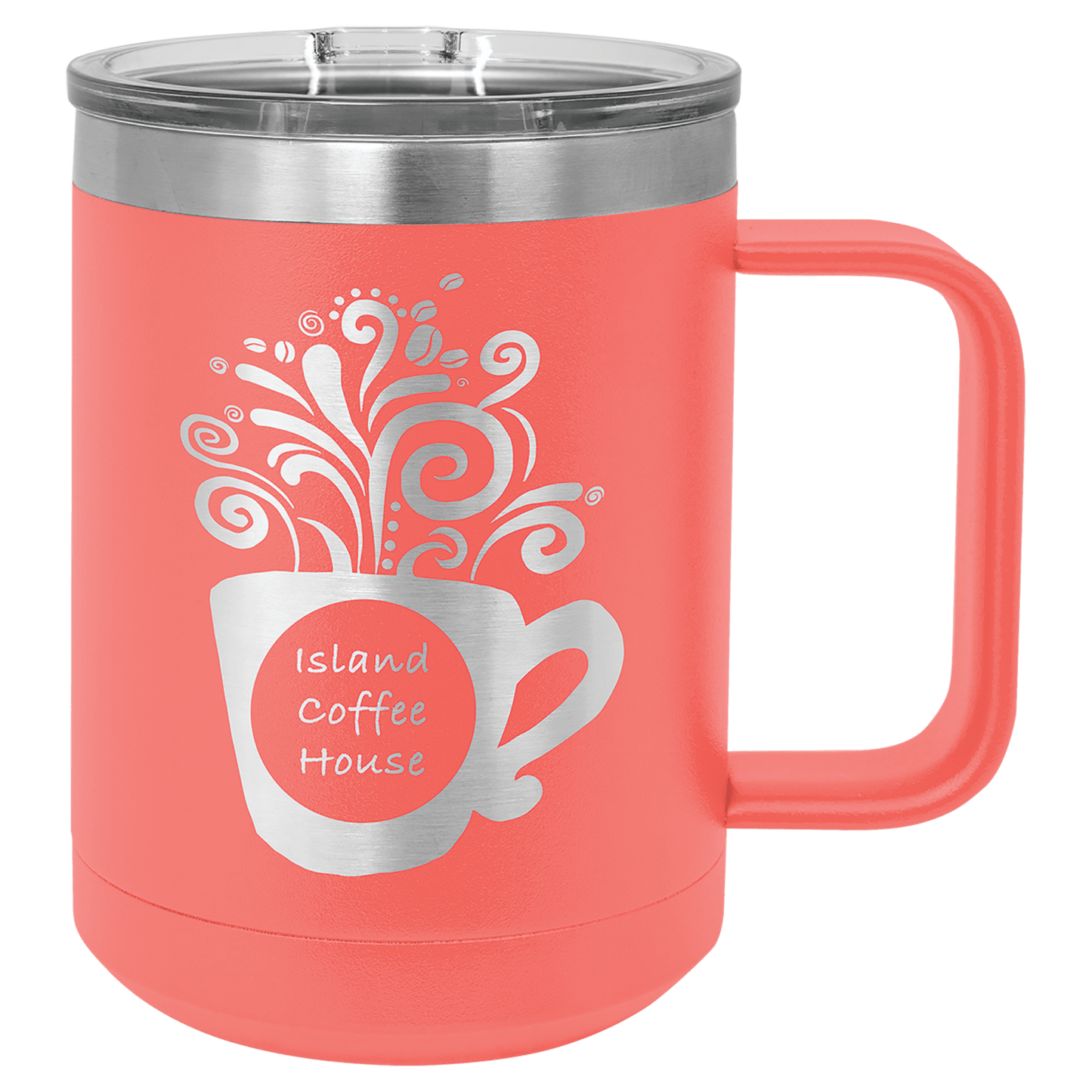 Polar Camel 15 oz. Coral Vacuum Insulated Mug with Slider Lid