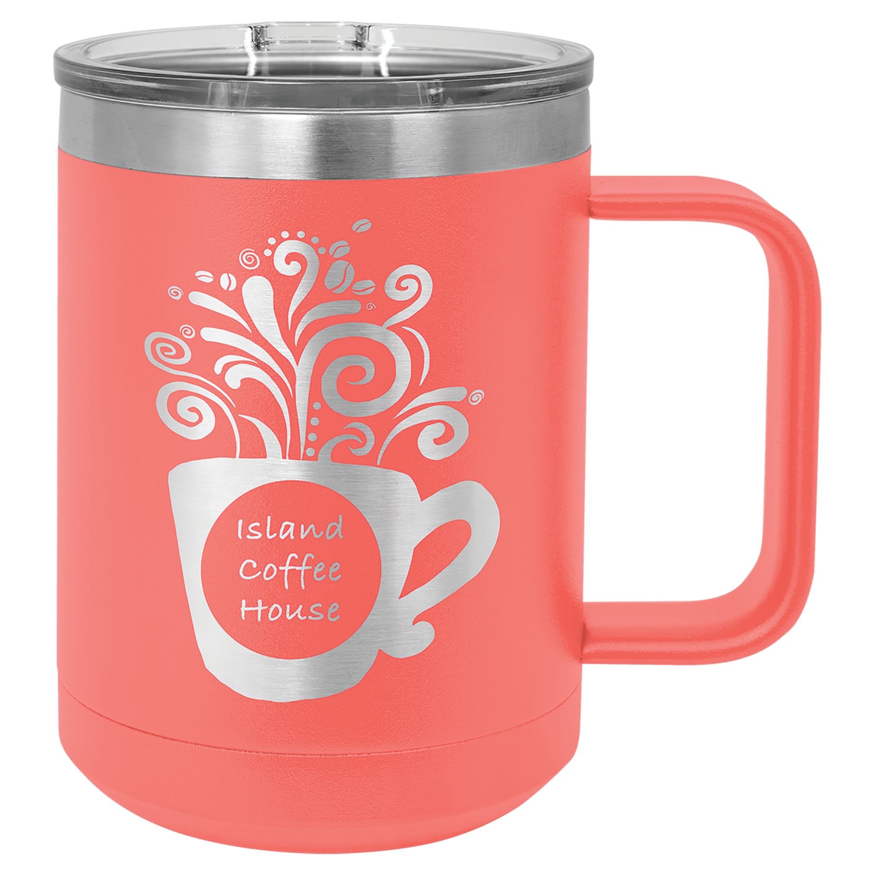 Polar Camel 15 oz. Coral Vacuum Insulated Mug with Slider Lid