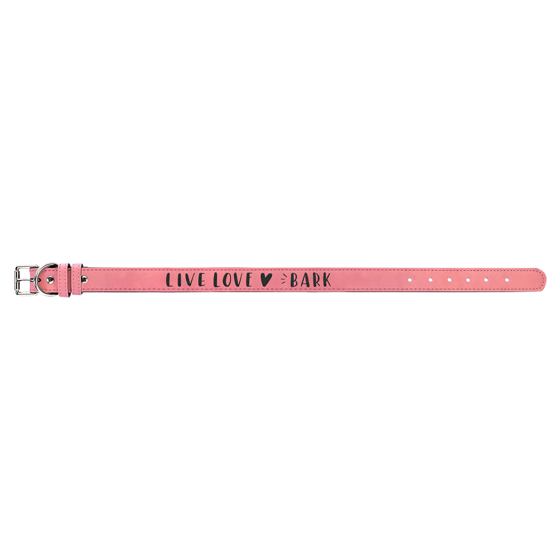 Extra Large 27" x 1 1/4" Pink Laserable Leatherette Dog Collar