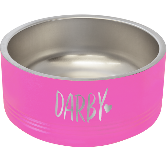 Polar Camel 32 oz. Medium Pink Pet Bowl-MO