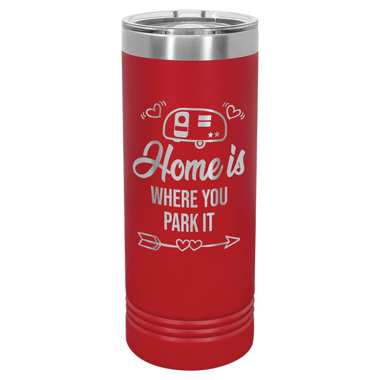 Polar Camel 22 oz. Red Skinny Tumbler with Slider Lid