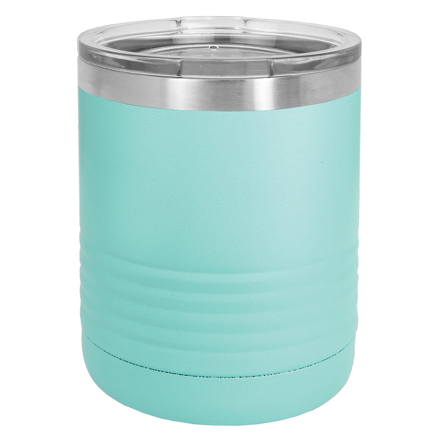 Polar Camel 10 oz. Teal Vacuum Insulated Ringneck Tumbler with Clear Lid-MO