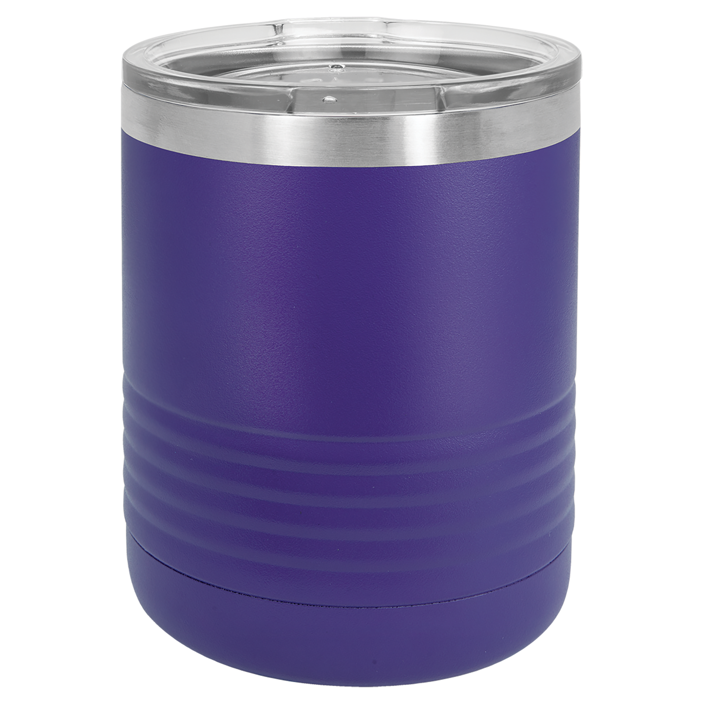 Polar Camel 10 oz. Purple Vacuum Insulated Ringneck Tumbler with Clear Lid-MO