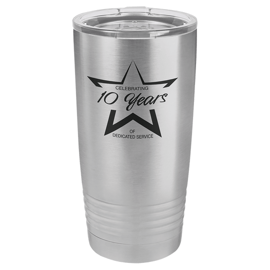 Polar Camel 20 oz. Stainless Steel Vacuum Insulated Ringneck Tumbler with  Clear Lid