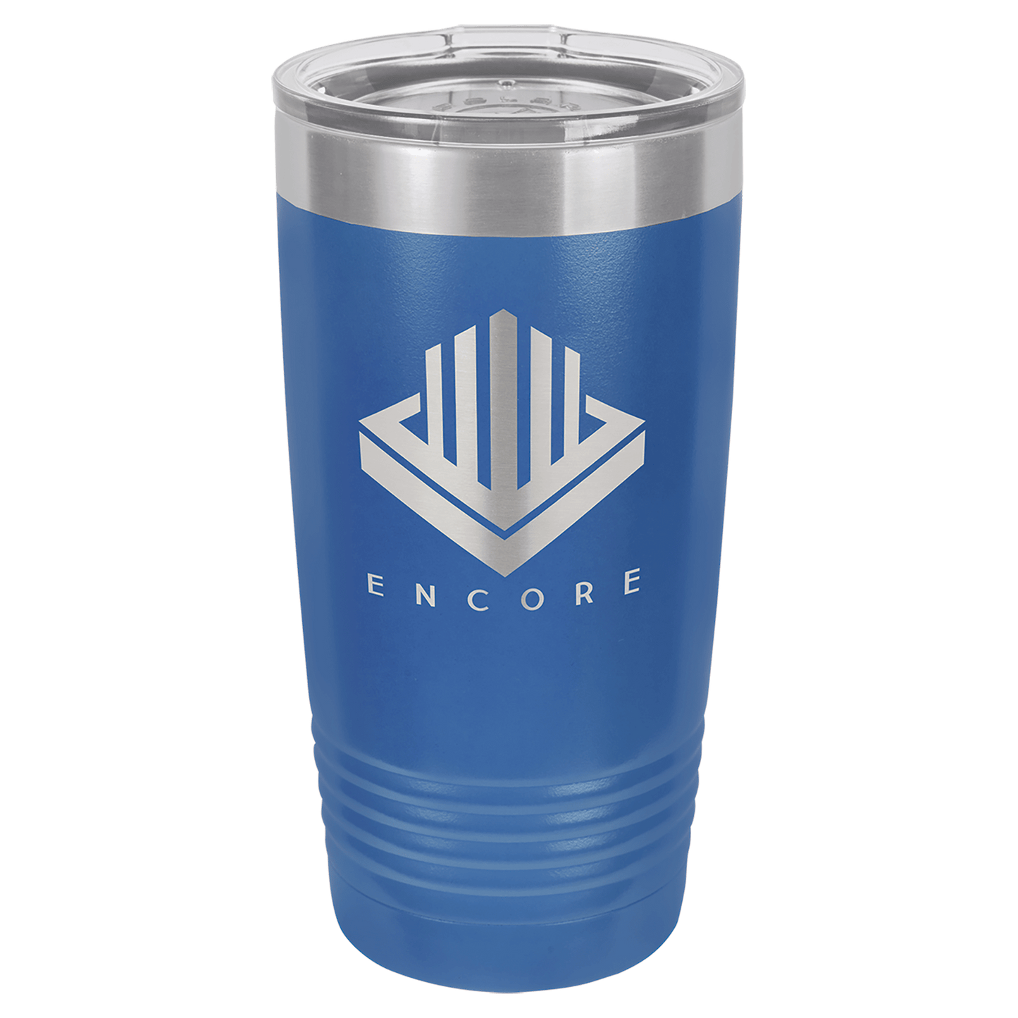 Polar Camel 20 oz. Royal Blue Vacuum Insulated Ringneck Tumbler with Clear Lid