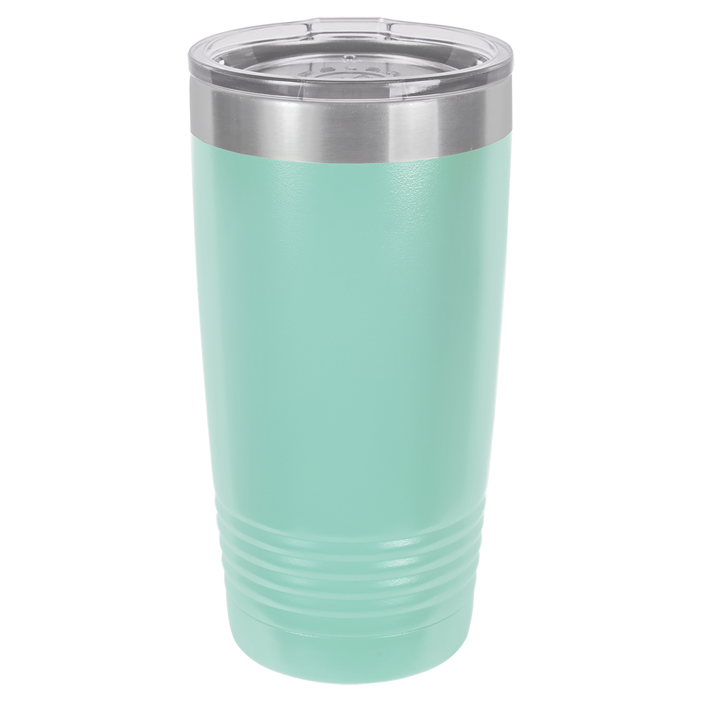 Polar Camel 20 oz. Teal Vacuum Insulated Ringneck Tumbler with Clear Lid-MO