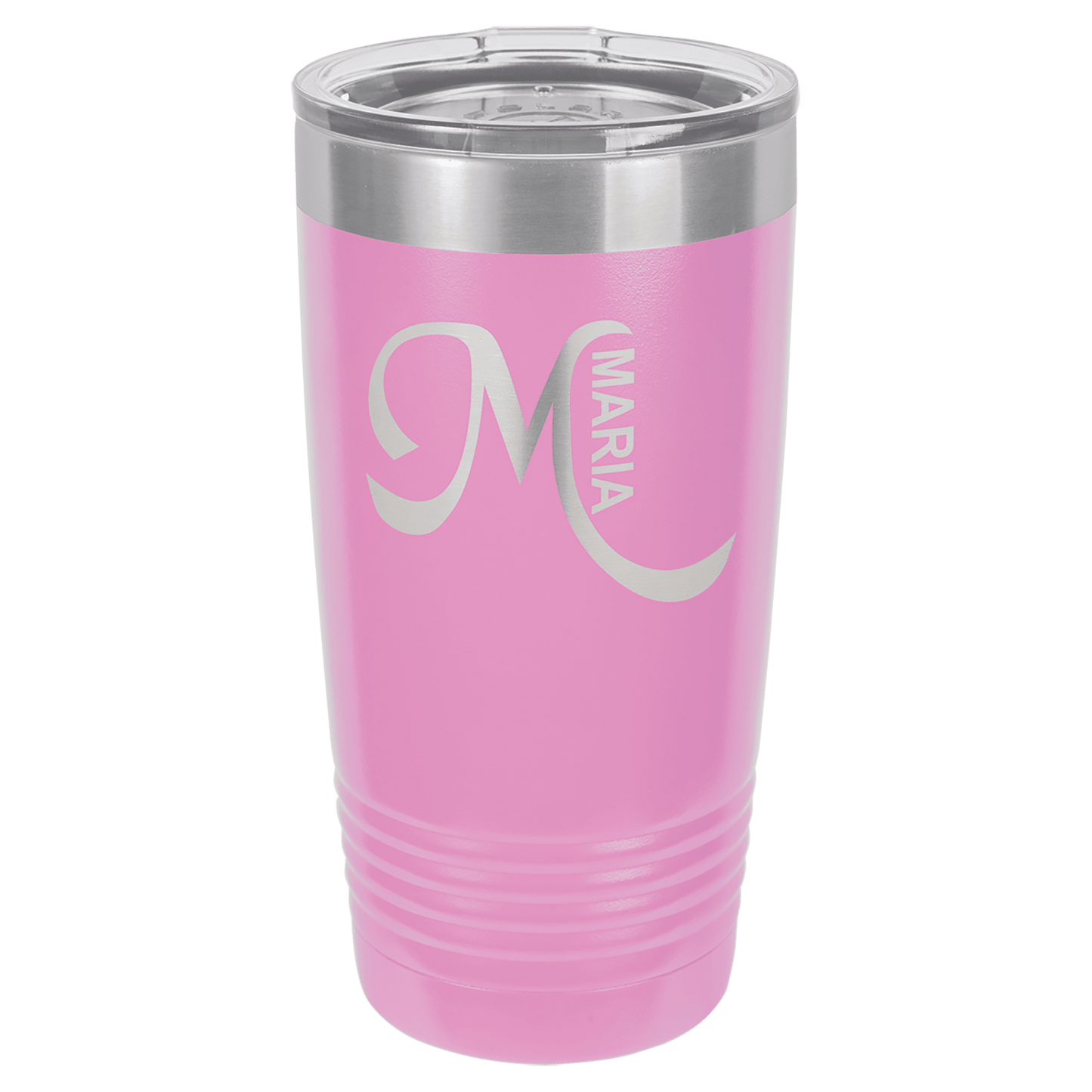 Polar Camel 20 oz. Light Purple Vacuum Insulated Ringneck Tumbler with Clear Lid