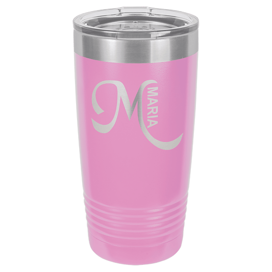 Polar Camel 20 oz. Light Purple Vacuum Insulated Ringneck Tumbler with Clear Lid