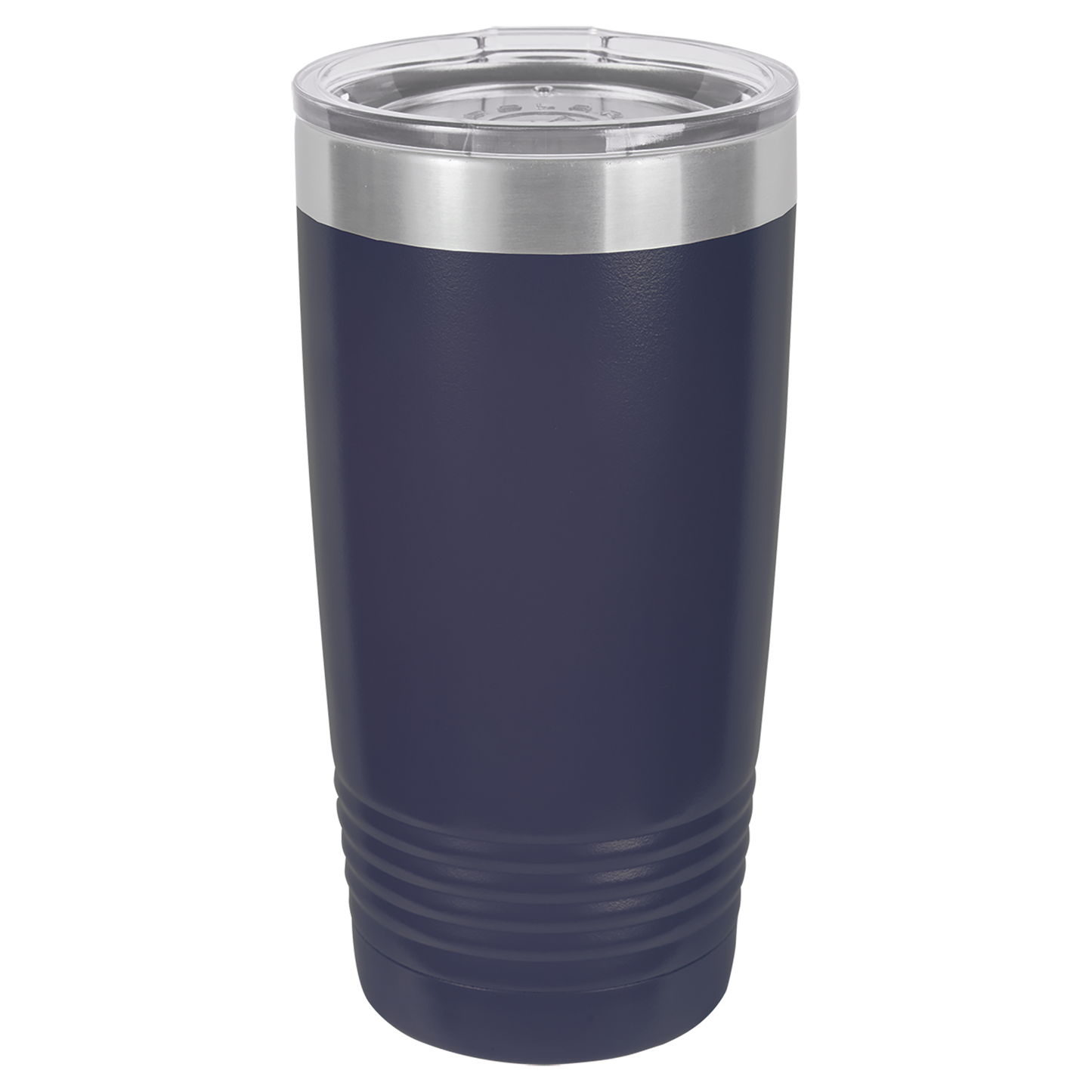 Polar Camel 20 oz. Navy Blue Vacuum Insulated Ringneck Tumbler with Clear Lid-MO