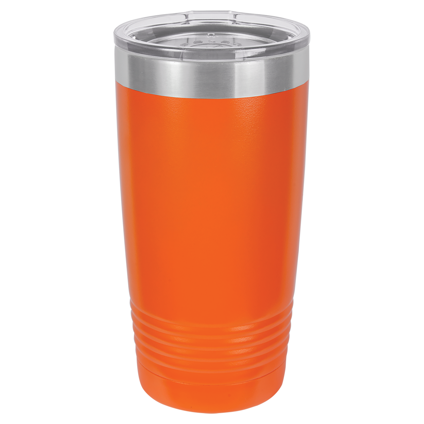 Polar Camel 20 oz. Orange  Vacuum Insulated Ringneck Tumbler with Clear Lid-MO