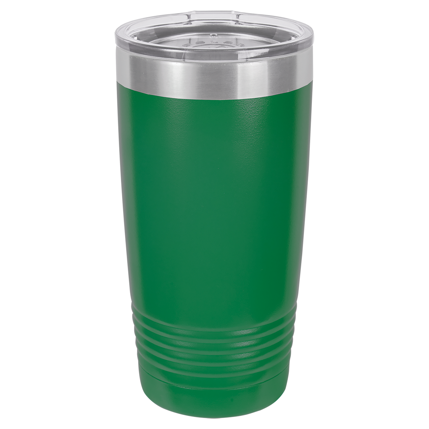 Polar Camel 20 oz. Green Vacuum Insulated Ringneck Tumbler with Clear Lid-MO