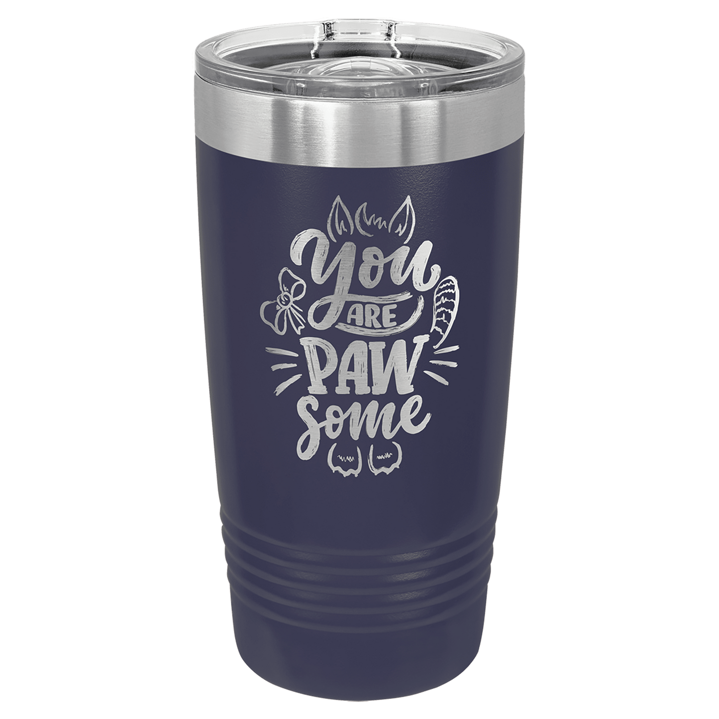 Polar Camel 20 oz. Navy Blue Insulated Ringneck Tumbler with Slider Lid