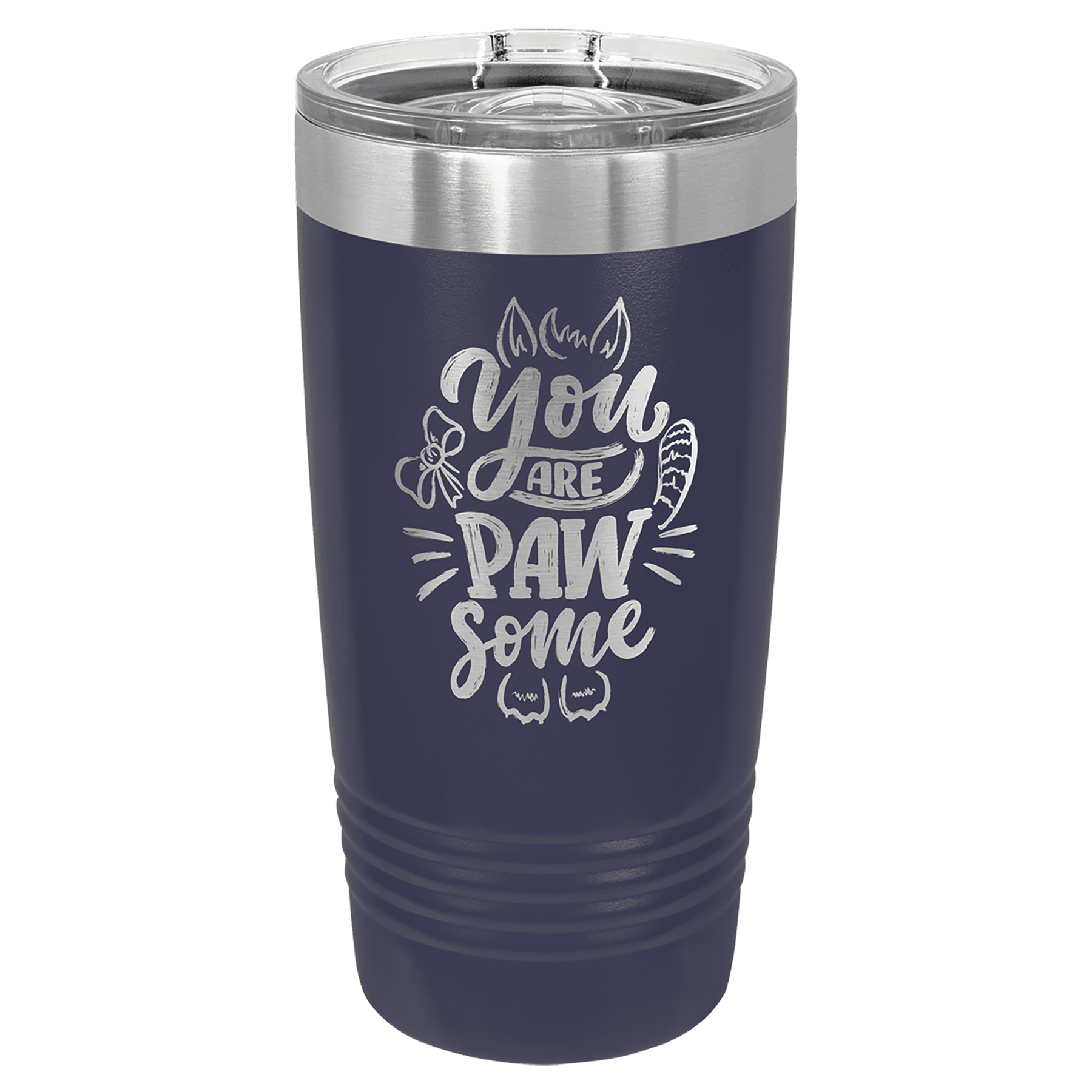 Polar Camel 20 oz. Navy Blue Insulated Ringneck Tumbler with Slider Lid