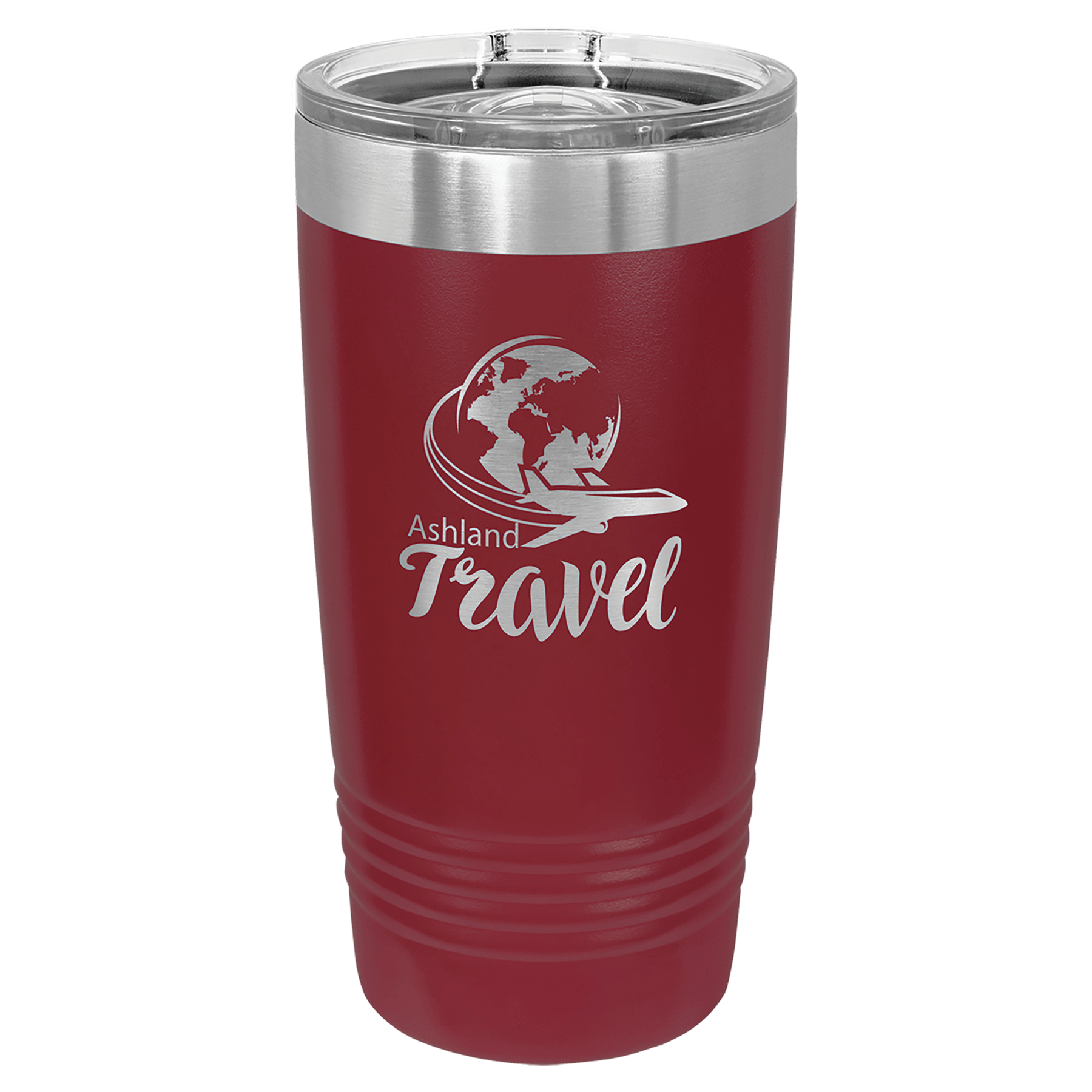 Polar Camel 20 oz. Maroon Insulated Ringneck Tumbler with Slider Lid