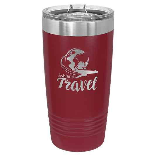 Polar Camel 20 oz. Maroon Insulated Ringneck Tumbler with Slider Lid